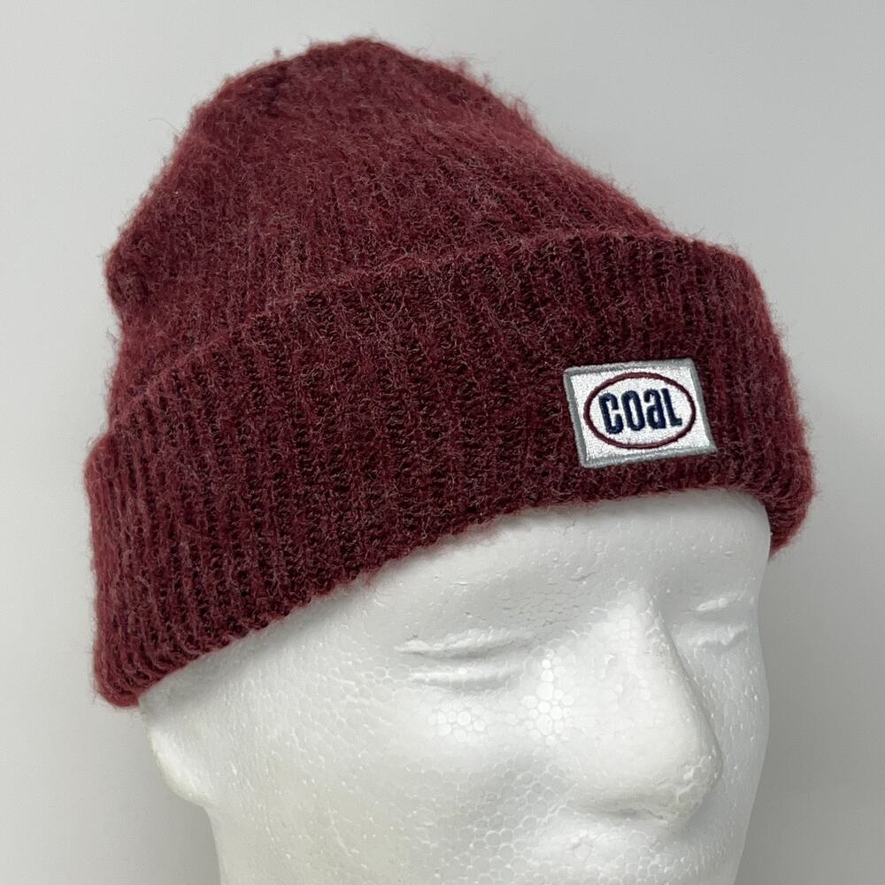Coal Headwear The Earl Beanie Winter Hat Toque Flip Cuffed Red Logo Outdoor